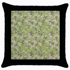 Camouflage Urban Style And Jungle Elite Fashion Throw Pillow Case (black) by DinzDas