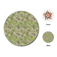 Camouflage Urban Style And Jungle Elite Fashion Playing Cards Single Design (round) by DinzDas