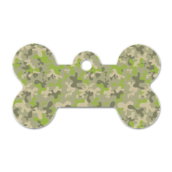 Camouflage Urban Style And Jungle Elite Fashion Dog Tag Bone (Two Sides)