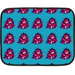 Little Devil Baby - Cute And Evil Baby Demon Double Sided Fleece Blanket (Mini)  35 x27  Blanket Back