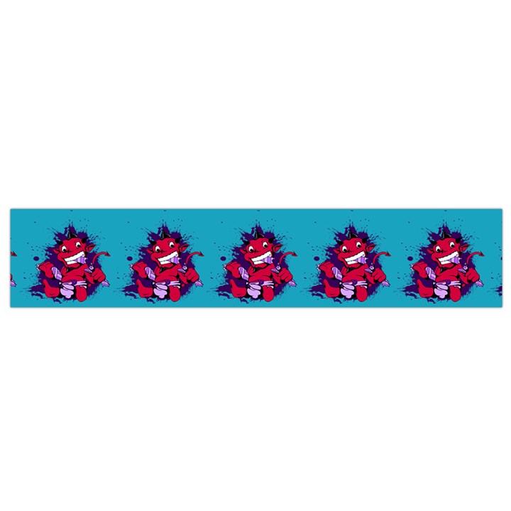 Little Devil Baby - Cute And Evil Baby Demon Small Flano Scarf