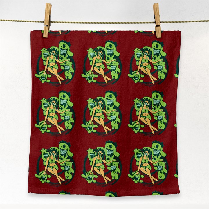 Monster Party - Hot Sexy Monster Demon With Ugly Little Monsters Face Towel