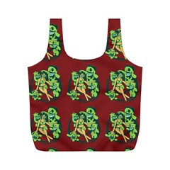 Monster Party - Hot Sexy Monster Demon With Ugly Little Monsters Full Print Recycle Bag (m) by DinzDas