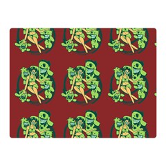 Monster Party - Hot Sexy Monster Demon With Ugly Little Monsters Double Sided Flano Blanket (mini)  by DinzDas