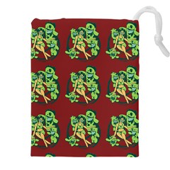 Monster Party - Hot Sexy Monster Demon With Ugly Little Monsters Drawstring Pouch (5xl) by DinzDas