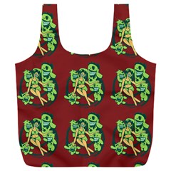 Monster Party - Hot Sexy Monster Demon With Ugly Little Monsters Full Print Recycle Bag (xxl) by DinzDas