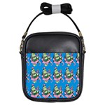 Monster And Cute Monsters Fight With Snake And Cyclops Girls Sling Bag Front