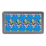 Monster And Cute Monsters Fight With Snake And Cyclops Memory Card Reader (Mini) Front