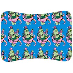 Monster And Cute Monsters Fight With Snake And Cyclops Velour Seat Head Rest Cushion by DinzDas