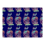 Jaw Dropping Horror Hippie Skull Double Sided Flano Blanket (Mini)  35 x27  Blanket Front