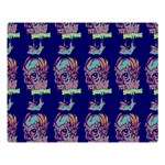 Jaw Dropping Horror Hippie Skull Double Sided Flano Blanket (Large)  80 x60  Blanket Front