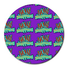 Jaw Dropping Comic Big Bang Poof Round Mousepads by DinzDas