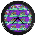 Jaw Dropping Comic Big Bang Poof Wall Clock (Black) Front