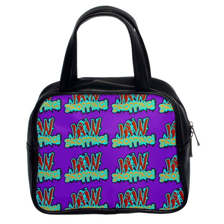 Jaw Dropping Comic Big Bang Poof Classic Handbag (Two Sides)