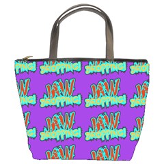 Jaw Dropping Comic Big Bang Poof Bucket Bag by DinzDas