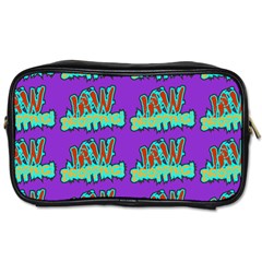 Jaw Dropping Comic Big Bang Poof Toiletries Bag (two Sides) by DinzDas