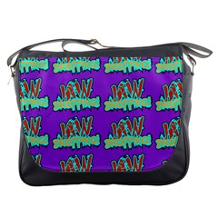 Jaw Dropping Comic Big Bang Poof Messenger Bag by DinzDas