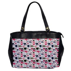 Adorable Seamless Cat Head Pattern01 Oversize Office Handbag by TastefulDesigns