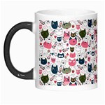 Adorable seamless cat head pattern01 Morph Mugs Left