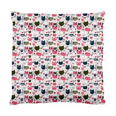 Adorable Seamless Cat Head Pattern01 Standard Cushion Case (one Side) by TastefulDesigns