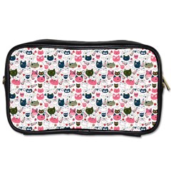 Adorable Seamless Cat Head Pattern01 Toiletries Bag (two Sides) by TastefulDesigns