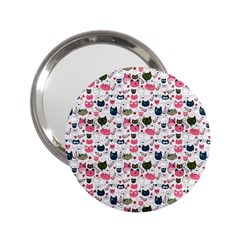 Adorable Seamless Cat Head Pattern01 2 25  Handbag Mirrors by TastefulDesigns