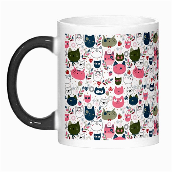 Adorable seamless cat head pattern01 Morph Mugs