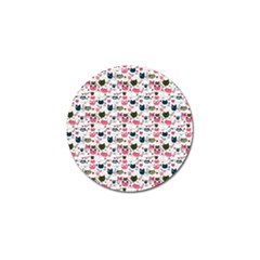 Adorable Seamless Cat Head Pattern01 Golf Ball Marker by TastefulDesigns