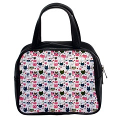 Adorable Seamless Cat Head Pattern01 Classic Handbag (two Sides) by TastefulDesigns