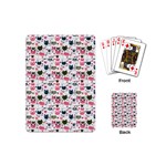 Adorable seamless cat head pattern01 Playing Cards Single Design (Mini) Back