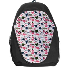 Adorable Seamless Cat Head Pattern01 Backpack Bag by TastefulDesigns