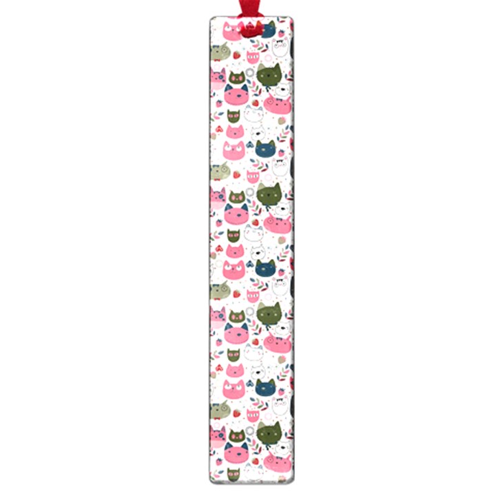 Adorable seamless cat head pattern01 Large Book Marks