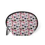 Adorable seamless cat head pattern01 Accessory Pouch (Small) Back