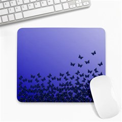 Gradient Butterflies Pattern, Flying Insects Theme Large Mousepads by Casemiro