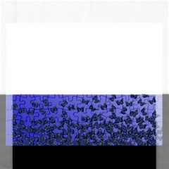 Gradient Butterflies Pattern, Flying Insects Theme Rectangular Jigsaw Puzzl by Casemiro