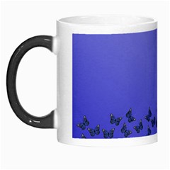 Gradient Butterflies Pattern, Flying Insects Theme Morph Mugs by Casemiro