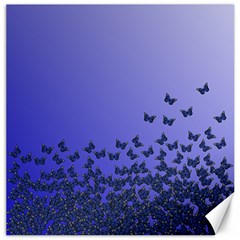 Gradient Butterflies Pattern, Flying Insects Theme Canvas 12  X 12  by Casemiro