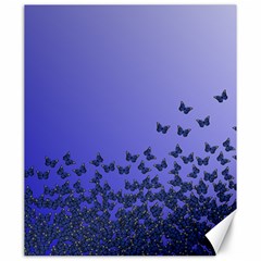 Gradient Butterflies Pattern, Flying Insects Theme Canvas 20  X 24  by Casemiro