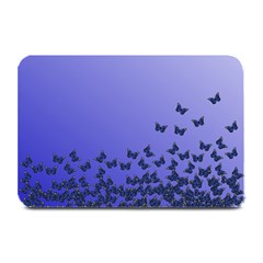 Gradient Butterflies Pattern, Flying Insects Theme Plate Mats by Casemiro