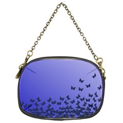 Gradient Butterflies Pattern, Flying Insects Theme Chain Purse (one Side) by Casemiro