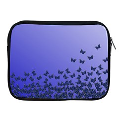 Gradient Butterflies Pattern, Flying Insects Theme Apple Ipad 2/3/4 Zipper Cases by Casemiro