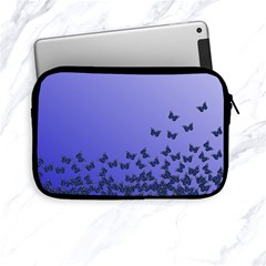 Gradient Butterflies Pattern, Flying Insects Theme Apple Ipad Mini Zipper Cases by Casemiro