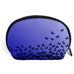 Gradient Butterflies Pattern, Flying Insects Theme Accessory Pouch (large) by Casemiro