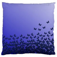 Gradient Butterflies Pattern, Flying Insects Theme Standard Flano Cushion Case (two Sides) by Casemiro