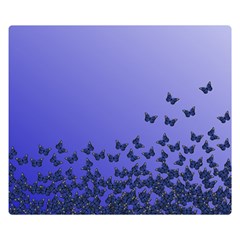 Gradient Butterflies Pattern, Flying Insects Theme Double Sided Flano Blanket (small)  by Casemiro