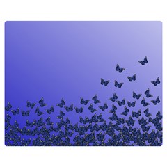 Gradient Butterflies Pattern, Flying Insects Theme Double Sided Flano Blanket (medium)  by Casemiro