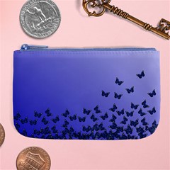 Gradient Butterflies Pattern, Flying Insects Theme Large Coin Purse by Casemiro