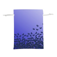 Gradient Butterflies Pattern, Flying Insects Theme Lightweight Drawstring Pouch (m) by Casemiro