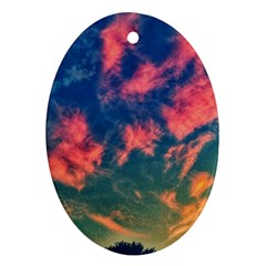  Brushstroke Skies Ornament (oval) by okhismakingart