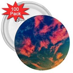  Brushstroke Skies 3  Buttons (100 Pack)  by okhismakingart